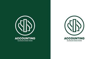 business accounting logo icon design Pro vector