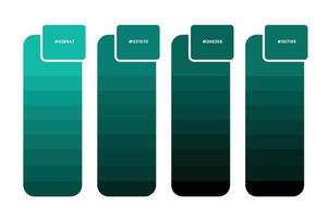 Past Gradient Color Palette Pro . vector