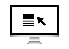 Web portal icon. Presentation and Application linear design. vector