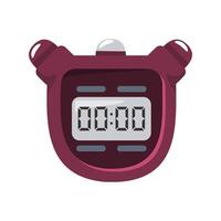 Digital clock illustration like a stopwatch suitable for sports websites, blogs, and articles, or workout and fitness related designs and projects vector