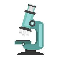Microscope with light illustration, ideal for educational presentations, science articles, medical publications, and research projects vector
