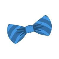 Blue bow tie illustration perfect for formal attire or adding a fun touch to a stylish outfit vector