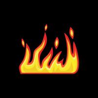 Flame illustration with yellow and red color scheme ideal for designs related to heat, energy, passion, and creativity. Bright and dynamic, for posters, banners, presentations, and branding materials vector