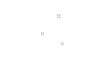 Blinking stars line 2D objects animation. Shimmering lights decor pattern flat color cartoon 4K , alpha channel. Sparkling ornament festive event animated items on white background video