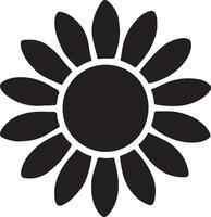 Flower Silhouette White Background vector
