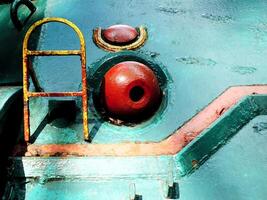 old rusty metal plate machine. Industrial or construction abstract background photo