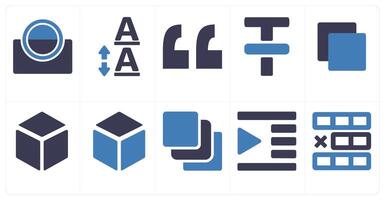 A set of 10 editing tools icons as Symmetrical Scale, symmetry vector