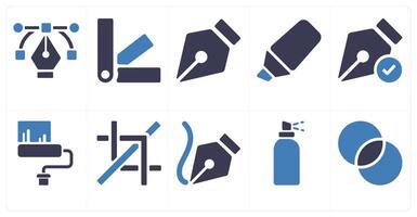 A set of 10 editing tools icons as Symmetrical Scale, symmetry vector