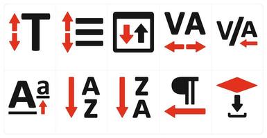A set of 10 editingtools icons as Symmetrical Scale, symmetry vector