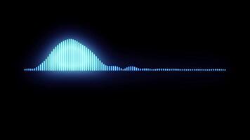 glowing neon, audio spectrum with alpha effect, linear video