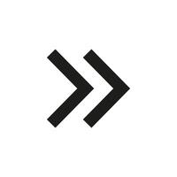 Arrow, forward icon. illustration, flat design. vector