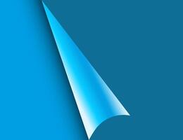 Paper with a curled edge. illustration. vector