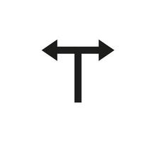 Arrow, two way, direction icon. illustration. Flat design. vector