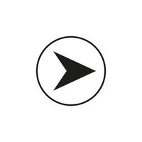 Arrow, forward icon. illustration, flat design. vector