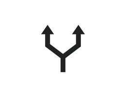 Arrow, two way, direction icon. illustration. Flat design. vector