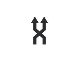 Arrow, two way, direction icon. illustration. Flat design. vector