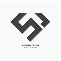 WS or SW initial monogram flat modern brand unique logo design vector