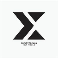 Creative YX or XY monogram initial flat isometric type modern style brand logo design vector