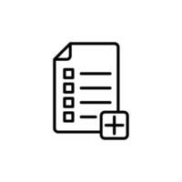 Add document icon vector