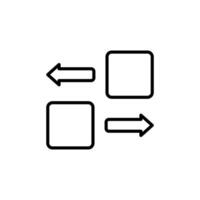 App Sort Icon Ideal for Organizing Mobile Applications vector