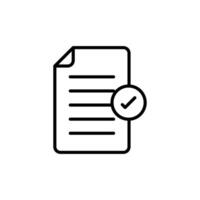 Document Approval Icon Ideal for Paperwork Management vector