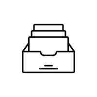Archive File Storage Icon for Digital Organization vector