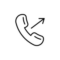 Outgoing Call Icon Perfect for Telecommunication Services vector
