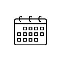 Calendar Icon for Event Planning and Schedule Management vector