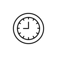 Nine O'Clock Icon Ideal for Time Management Apps vector