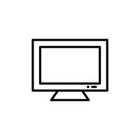 Computer Screen Icon Perfect for Digital Work and Gaming vector