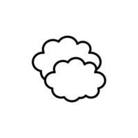 Clouds Icon for Weather Forecast and Meteorology Reports vector