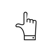 Cursor Finger Icon Perfect for Navigation and Web Interfaces vector