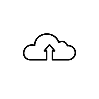 Cloud upload icon