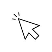Cursor icon set vector