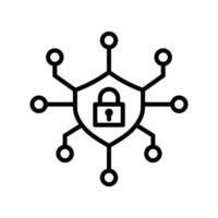Cyber Security Icon Ideal for Internet Safety and Data Protection vector