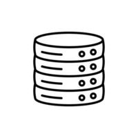 Database Icon Perfect for Information Storage and Management vector