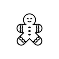 Gingerbread Man Icon Set Festive Cookie Illustrations for Holiday and Baking Projects vector