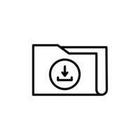 Download Folder Icon Ideal for File Management and Storage vector