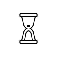 End of Hourglass Icon Ideal for Time Management and Deadlines vector