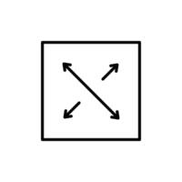 Expand icon set vector