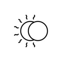 Eclipse Icon Ideal for Astronomy Apps vector