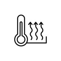Heat Icon Set Warmth and Temperature Illustrations for Climate and Weather Projects vector