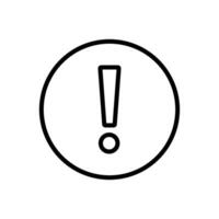 Exclamation Mark Icon Perfect for Alerts and Warnings vector