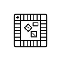 Board Game Setup Icon for Entertainment Activities vector