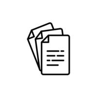 File Document Icon for Digital Filing and Document Management vector