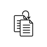 Duplicate icon set vector