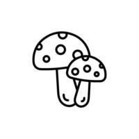 Mushroom Icon Set Fungi Illustrations for Culinary and Nature Projects vector