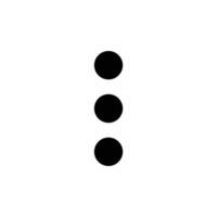 Menu Dots Icon Perfect for Interface and Navigation Design vector