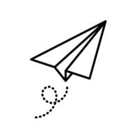 Paper Plane Icon Perfect for Messaging and Communication vector
