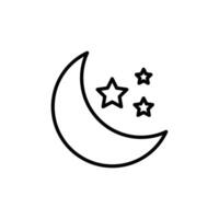 Moon icon set vector